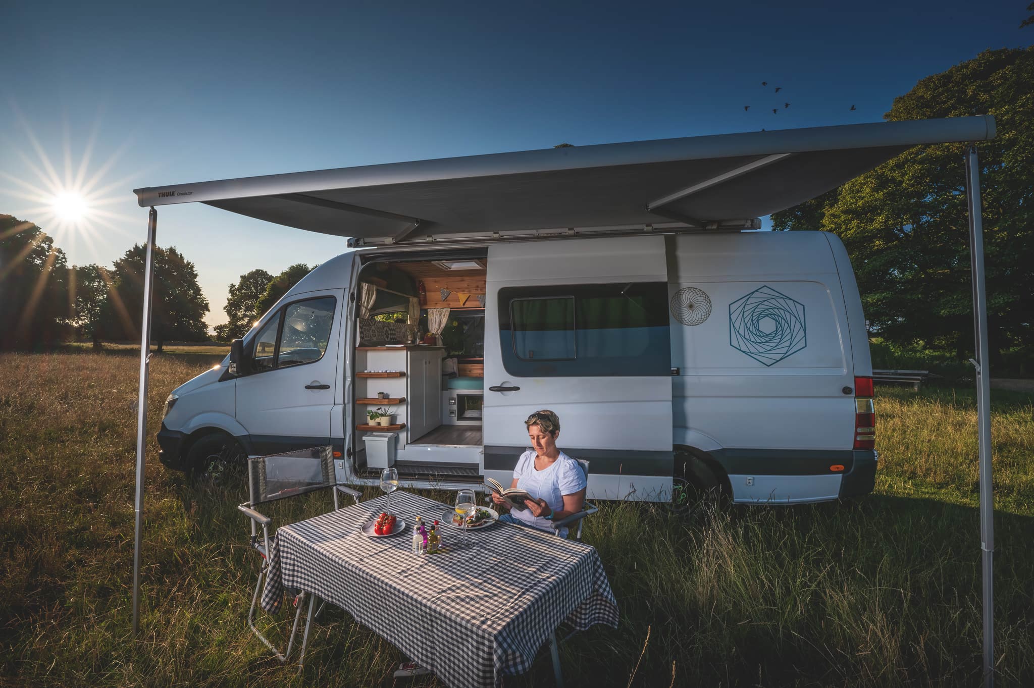 Quirky Campers Van Photography Sunset